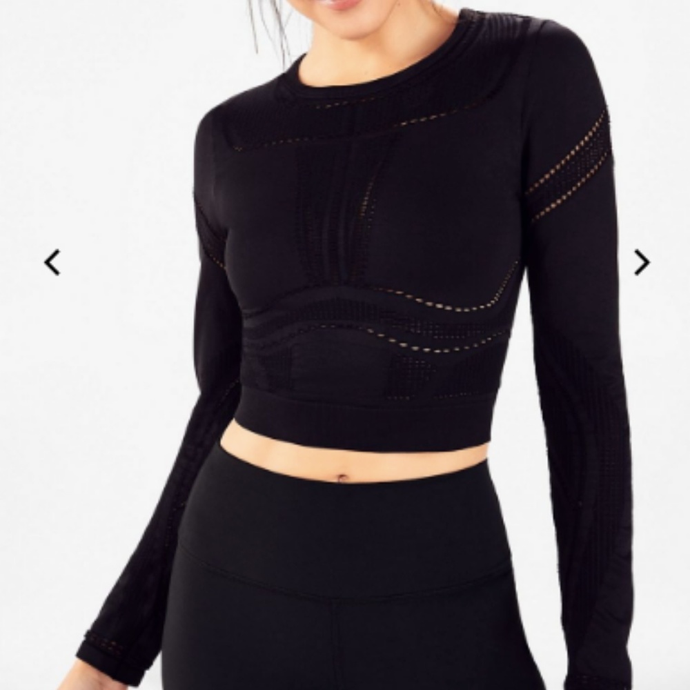 NWT FABLETICS Jaymee Mesh Top Size XL